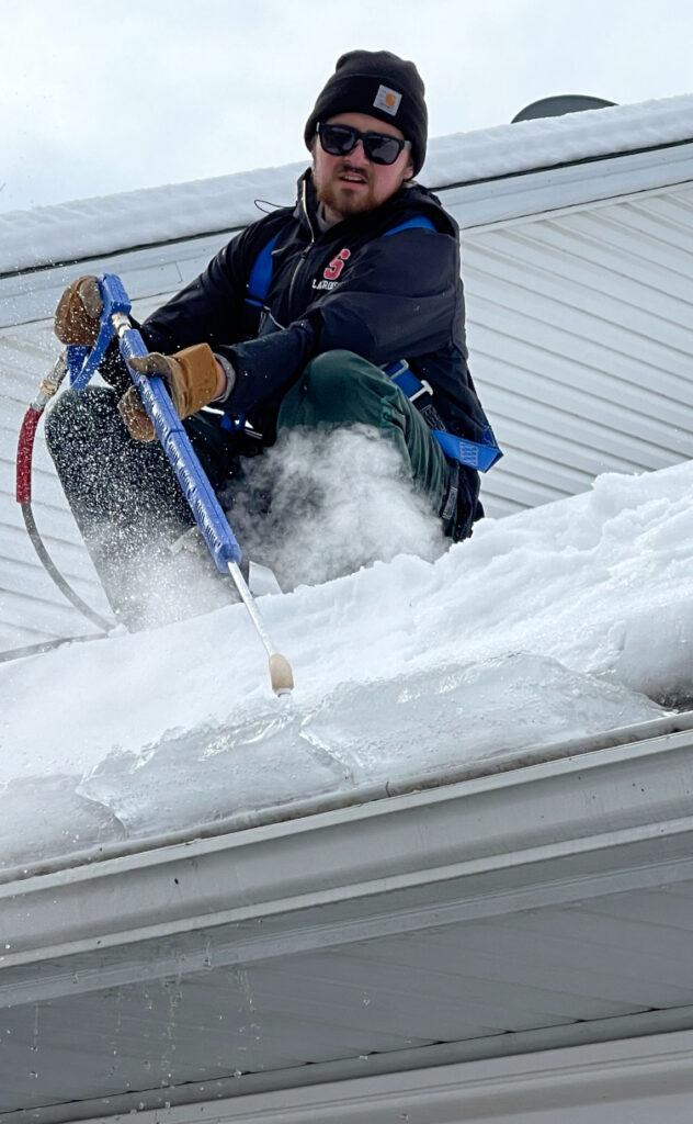 Ice Dam Steaming in Maple Grove, MN