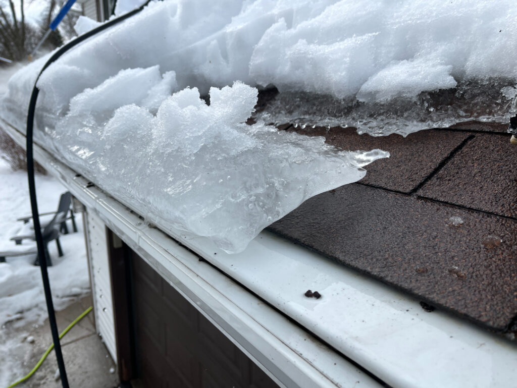 Ice Dam Steaming in Maple Grove, MN