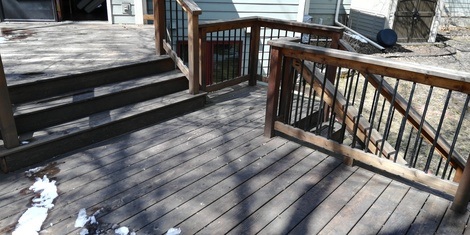 deck cleaning before