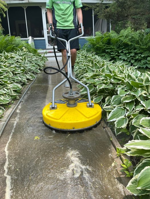 concrete pressure washing