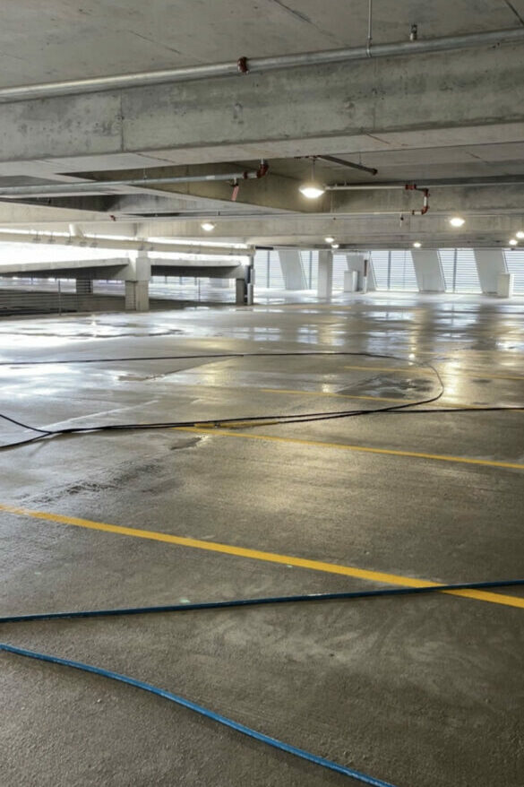 parking garage cleaning