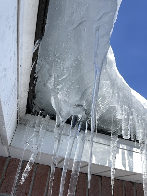 roof ice dam removal